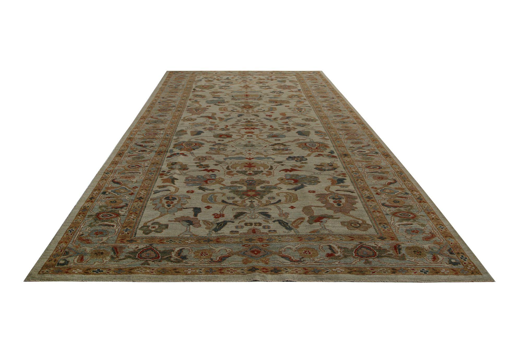 Afghanistan Sultanabad Over Size Teppich - Wolle Elfenbein Design - 97310 (Afghanisch) im Angebot