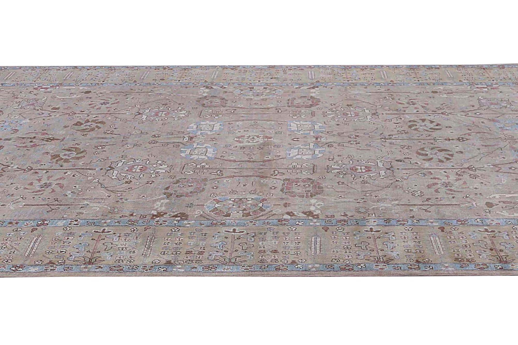 Afghanistan Sultanabad Over Size Teppich - Wolle Elfenbeinrosa Design - 97025 (Stammeskunst) im Angebot