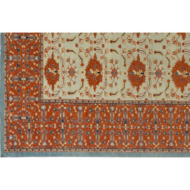 Afghano Tappeto Afghanistan Sultanabad Rugs - Lana Avorio Rosso - 95535 in vendita