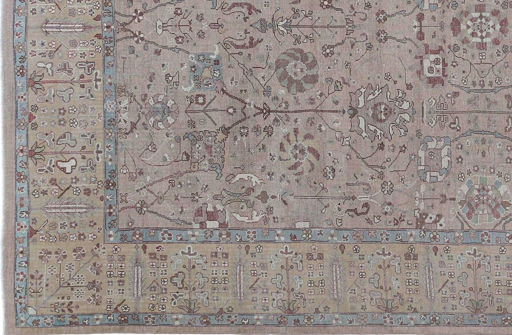 Afghanistan Sultanabad Over Size Teppich aus Wolle in Taupe in Übergröße - 95459 (Stammeskunst) im Angebot