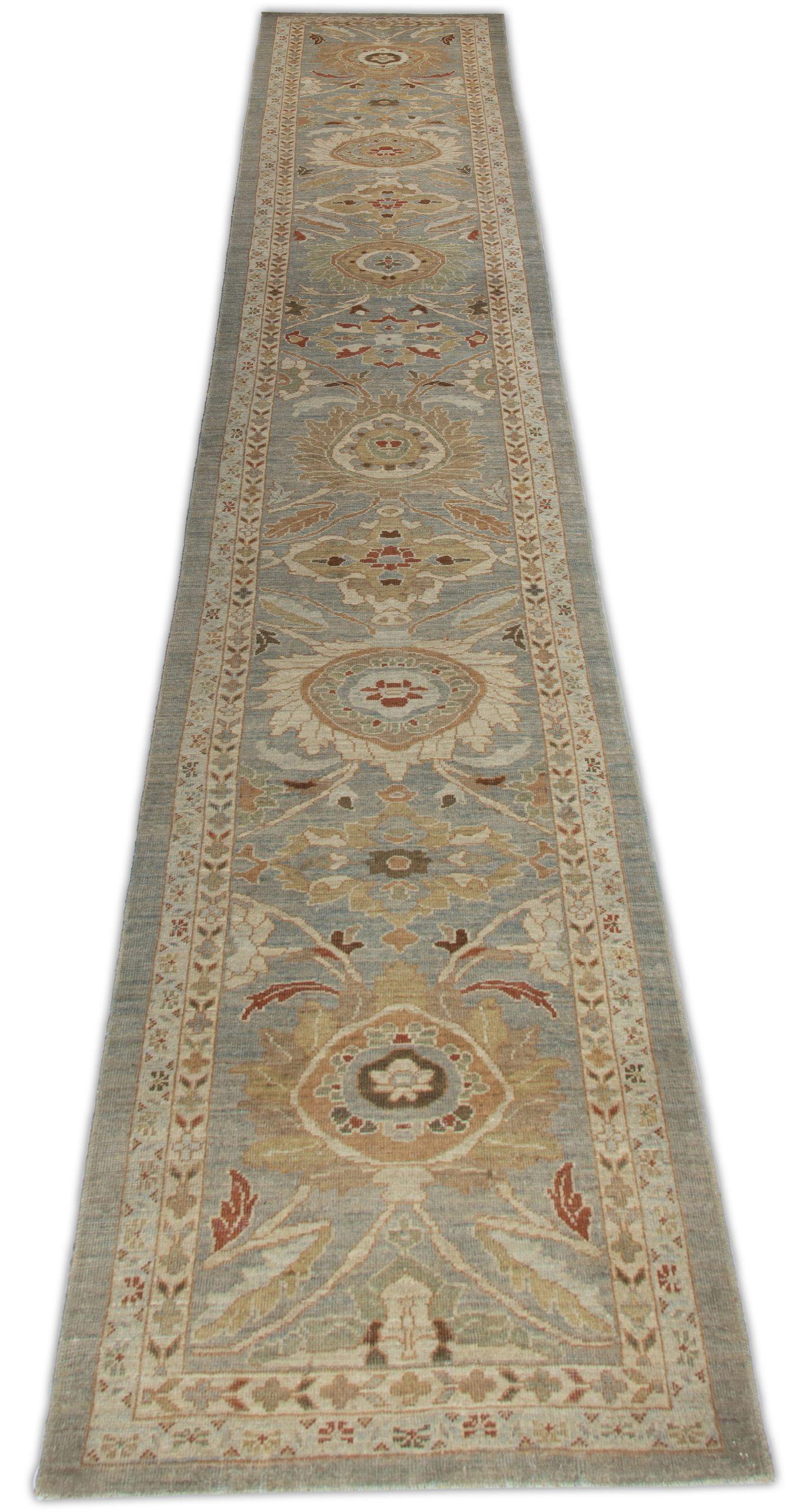 Discover the elegance of Afghanistan Sultanabad featuring Runner Rug in Circa 1990. Designed with Wool and BlueGrayIvory, this exclusive design is perfect for enhancing your space.