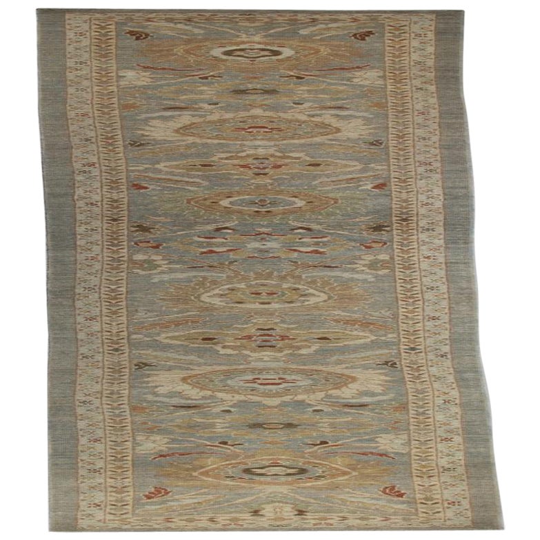 Tappeto Afghanistan Sultanabad Rugs - Lana Blu Grigio Avorio - 88454