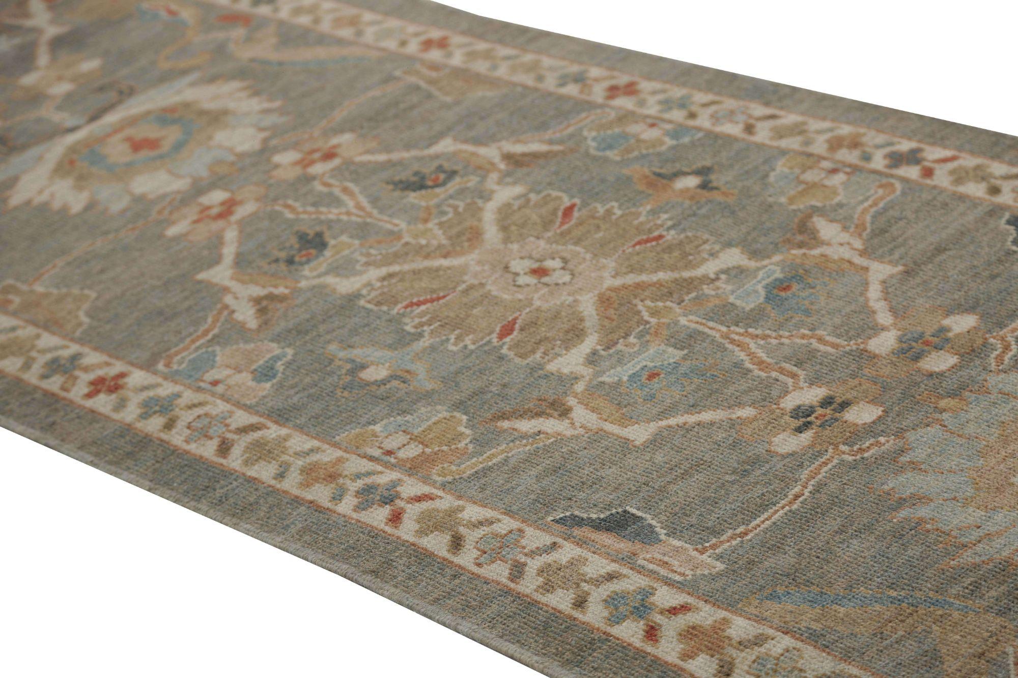 Afghanistan Sultanabad Läufer Teppich - Wolle Brown Design - 95986 (Stammeskunst) im Angebot