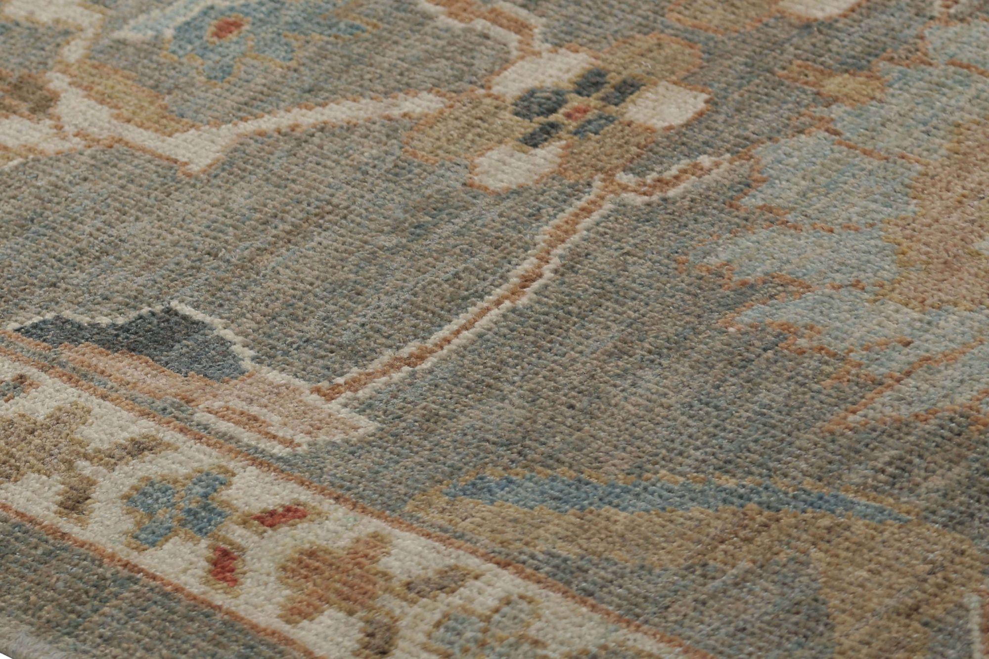 Afghanistan Sultanabad Läufer Teppich - Wolle Brown Design - 95986 (Afghanisch) im Angebot