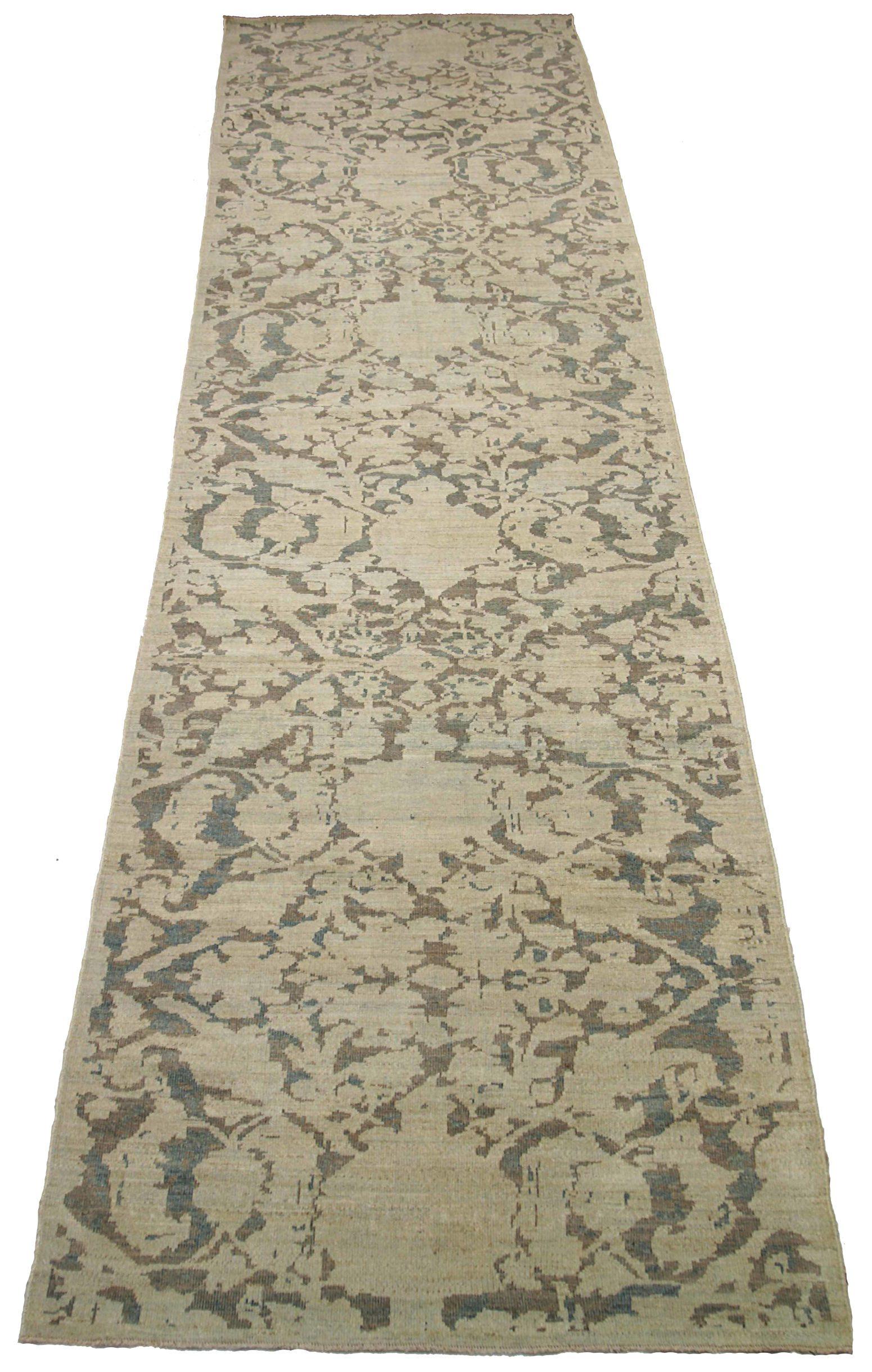 Discover the elegance of Afghanistan Sultanabad featuring Runner Rug in Circa 1990. Designed with Wool and BrownGrayIvory, this exclusive design is perfect for enhancing your space.
