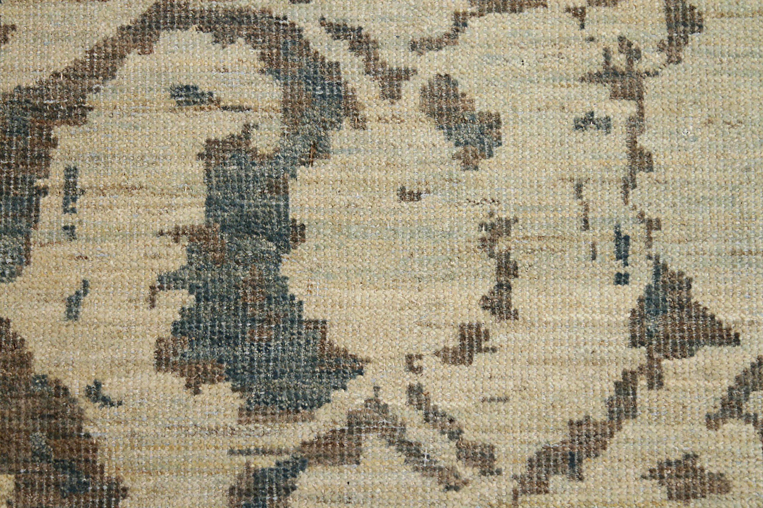 Afghanistan Sultanabad Runner Rug - Wool Brown Gray Ivory - 88637 In Excellent Condition For Sale In Dallas, TX