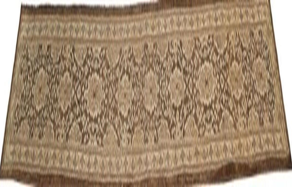 Afghanistan Sultanabad Läufer Teppich - Wolle Braun Elfenbein Design - 95821 (Türkisch) im Angebot