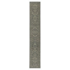 Afghanistan Sultanabad Runner Rug - Wool Brown Ivory Design - 95978