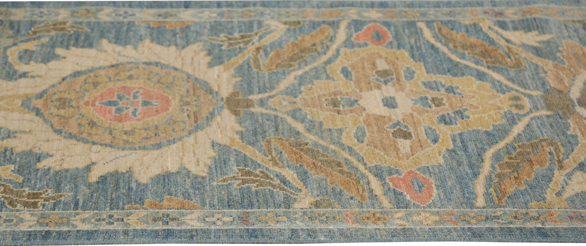 Sultanabad-Läufer aus Afghanistan in Sultanabad in Grau - Wolle mit grauem Design - 95776 (Stammeskunst) im Angebot