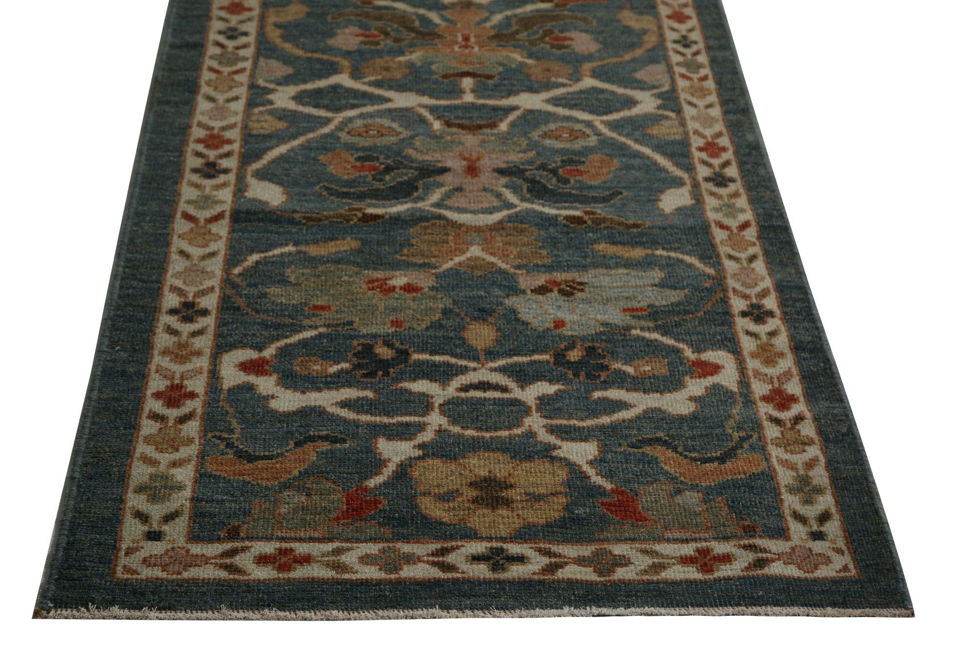 Sultanabad-Läufer aus Afghanistan in Sultanabad in Grau - Wolle mit grauem Design - 97020 (Stammeskunst) im Angebot