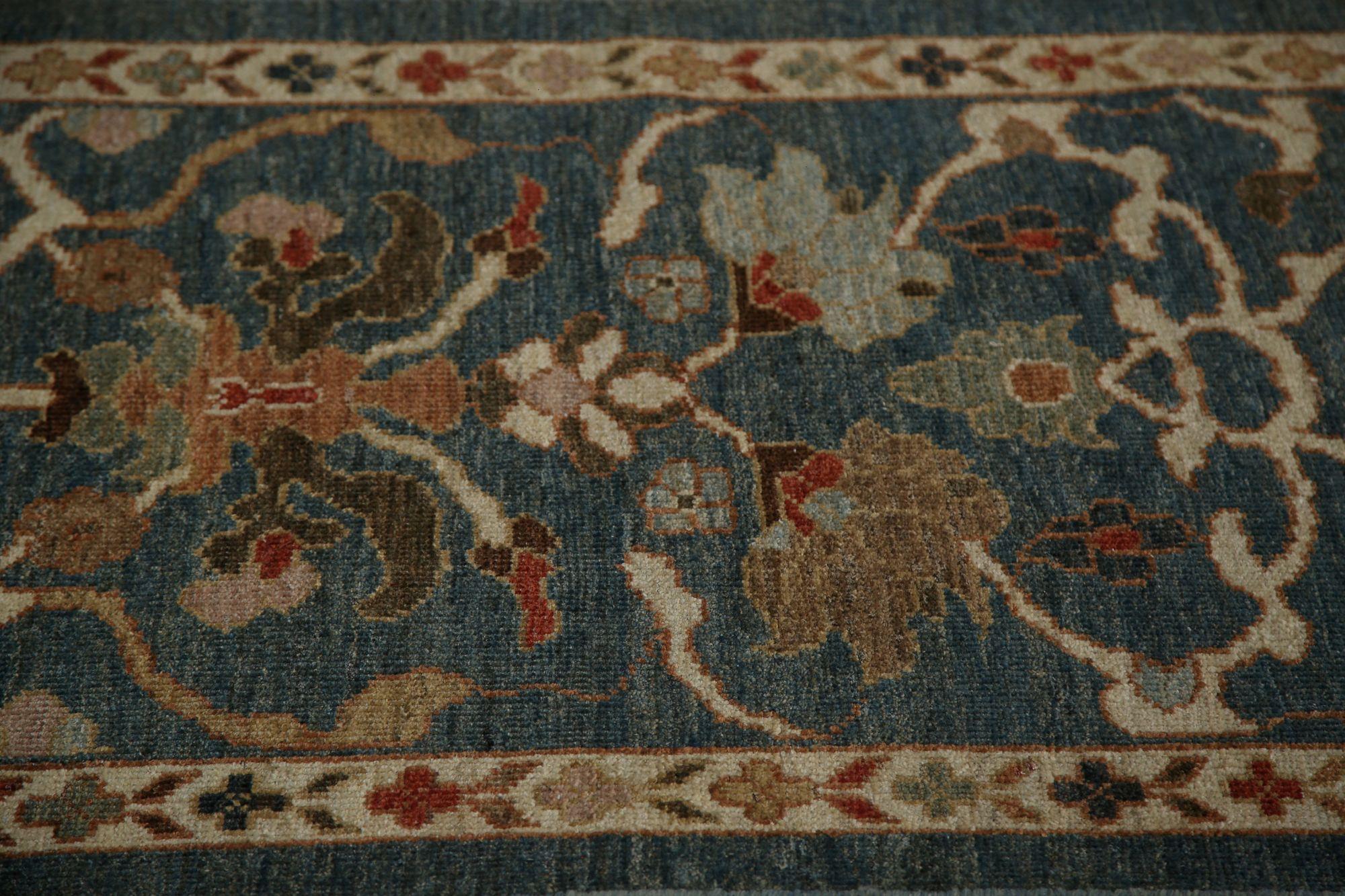 Sultanabad-Läufer aus Afghanistan in Sultanabad in Grau - Wolle mit grauem Design - 97020 (Afghanisch) im Angebot