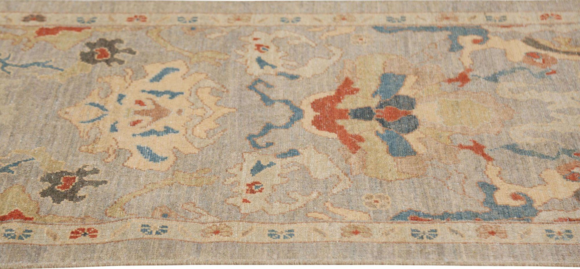 Afghanistan Sultanabad Läufer Teppich - Wolle Elfenbein Design - 95772 (Afghanisch) im Angebot