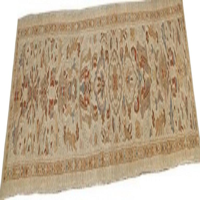 Afghanistan Sultanabad Läufer Teppich - Wolle Elfenbein Design - 95827 (Afghanisch) im Angebot