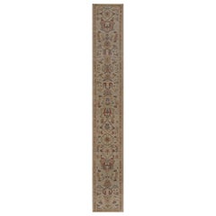 Afghanistan Sultanabad Runner Rug - Wool Ivory Design - 95987