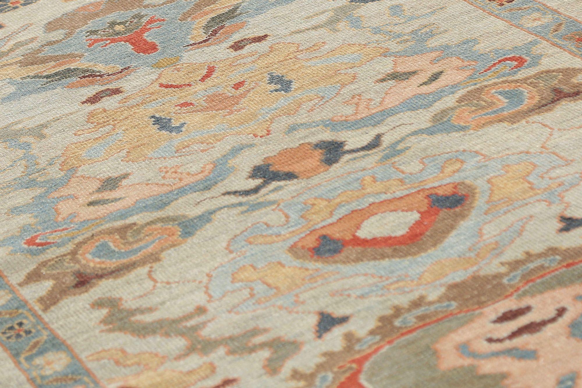 Afghanistan Sultanabad Läufer Teppich - Wolle Elfenbein Design - 97509 (Stammeskunst) im Angebot