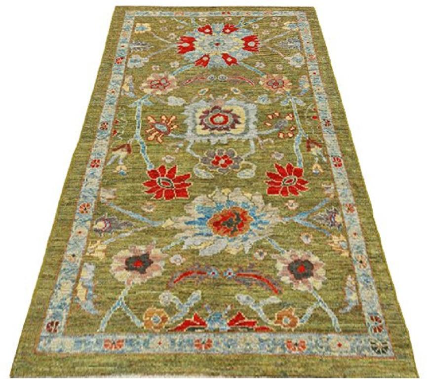 Entdecken Sie die Eleganz von Afghanistan Sultanabad mit dem kleinen Teppich CIRCA 1990. Dieses exklusive Design aus Wolle und BlauGrünRot ist perfekt, um Ihren Raum zu verschönern.