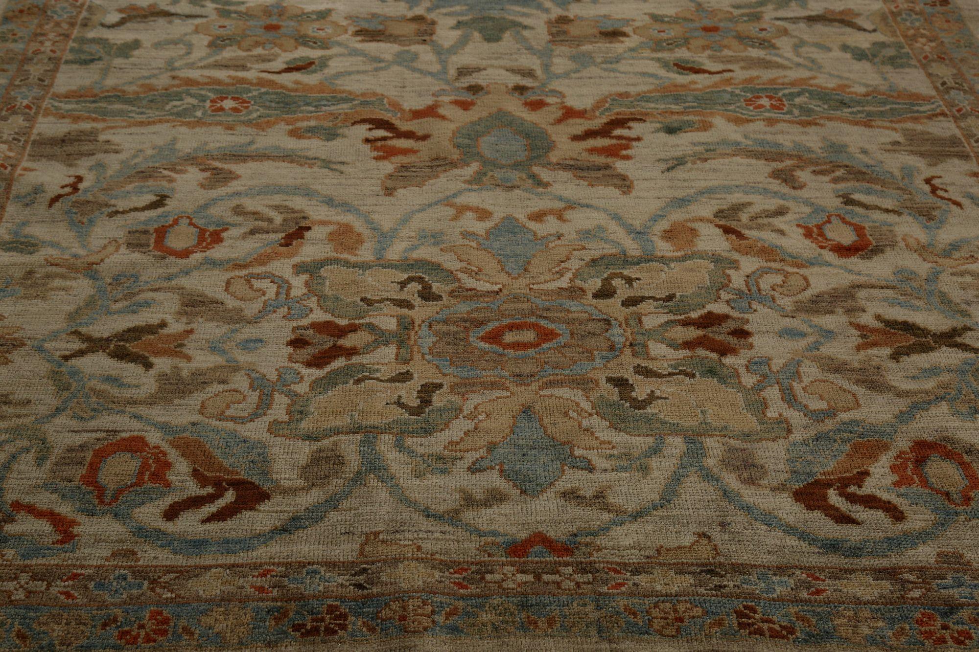 Sultanabad Afghanistan Sultanabad Kleiner Teppich - Wolle Elfenbein Design - 97308 (Stammeskunst) im Angebot