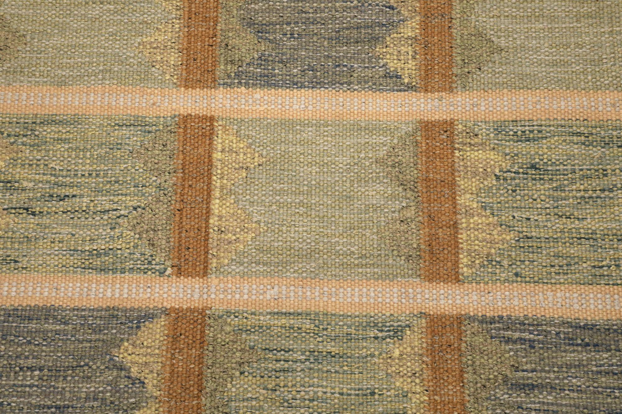 Afghano Tappeti Afghanistan Swedish Collection - Lana Blu Avorio - 97360 in vendita
