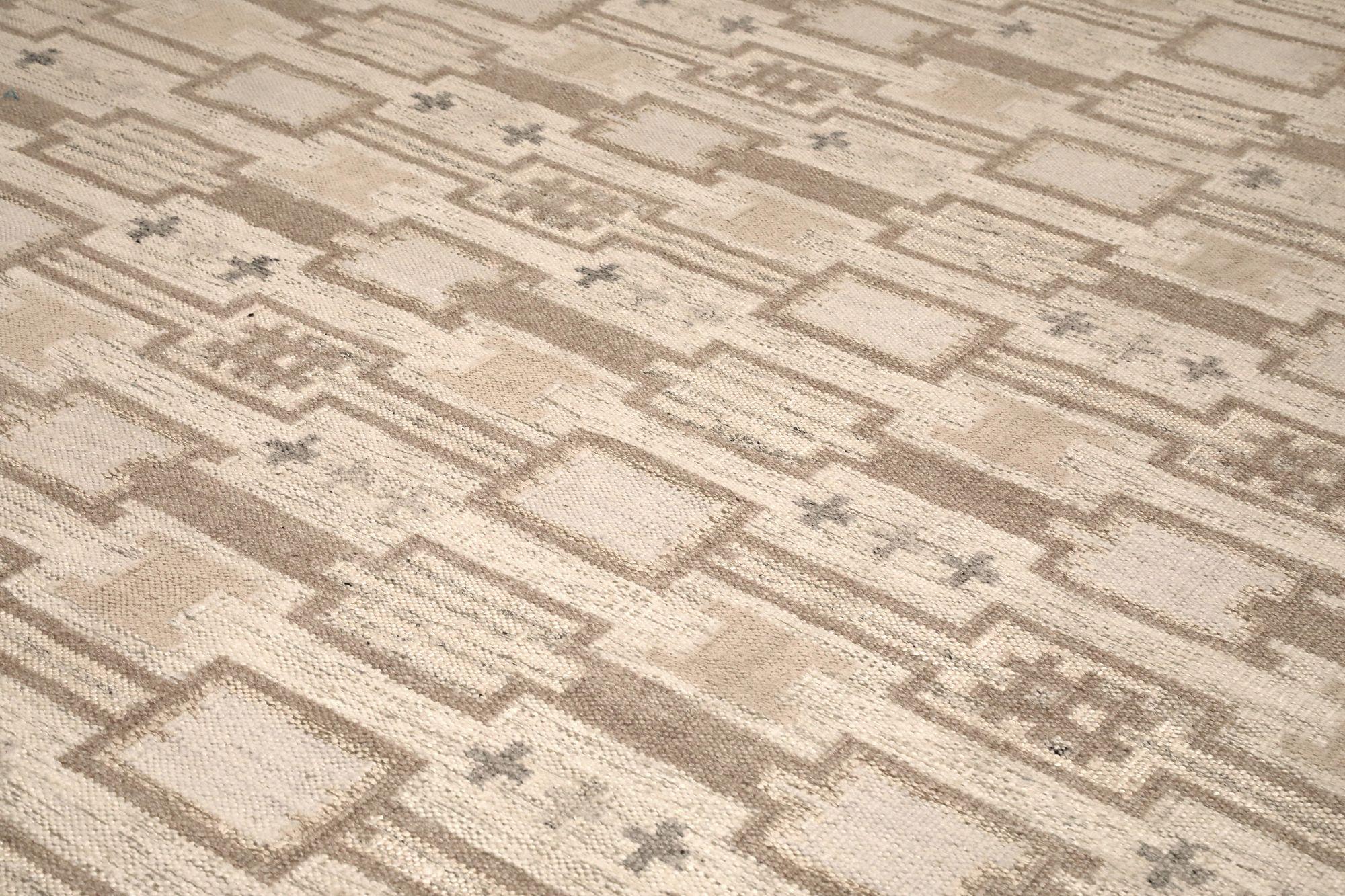 Afganistán Colección Sueca Alfombras - Lana Marrón Topo - 97346 Tribal en venta