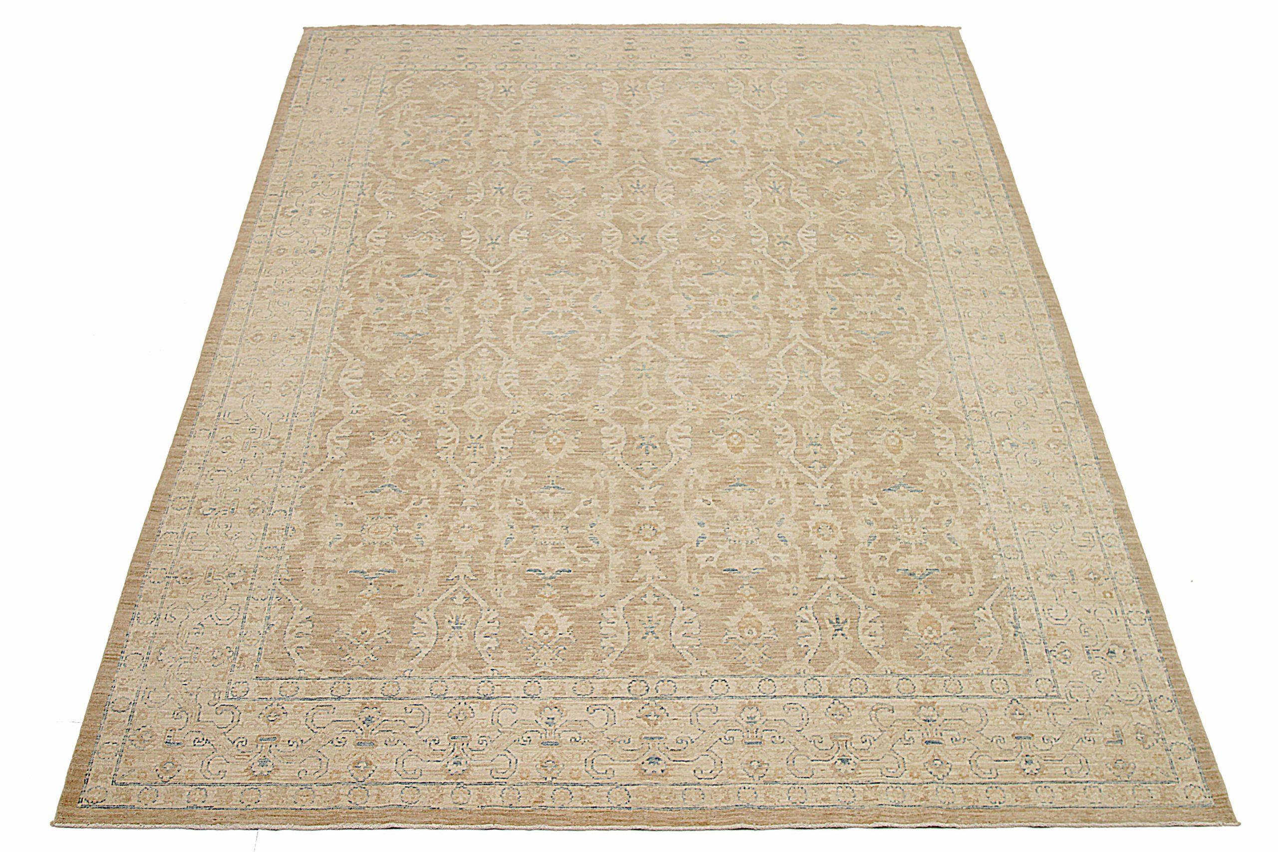 Discover the elegance of Afghanistan Tabriz featuring Area Rugs in Circa 1990. Designed with Wool and BrownIvoryTaupe, this exclusive design is perfect for enhancing your space.