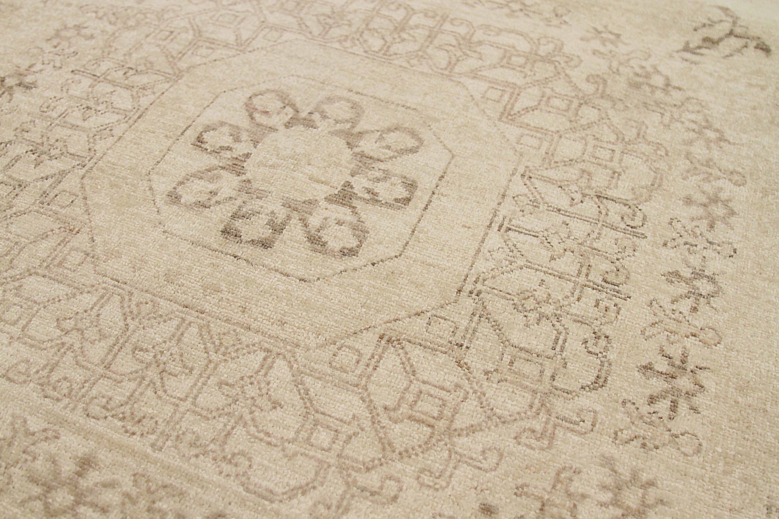 Tribale Tappeti dell'Afghanistan Tabriz Circa 1990 - Disegno in lana e avorio - 92448 in vendita