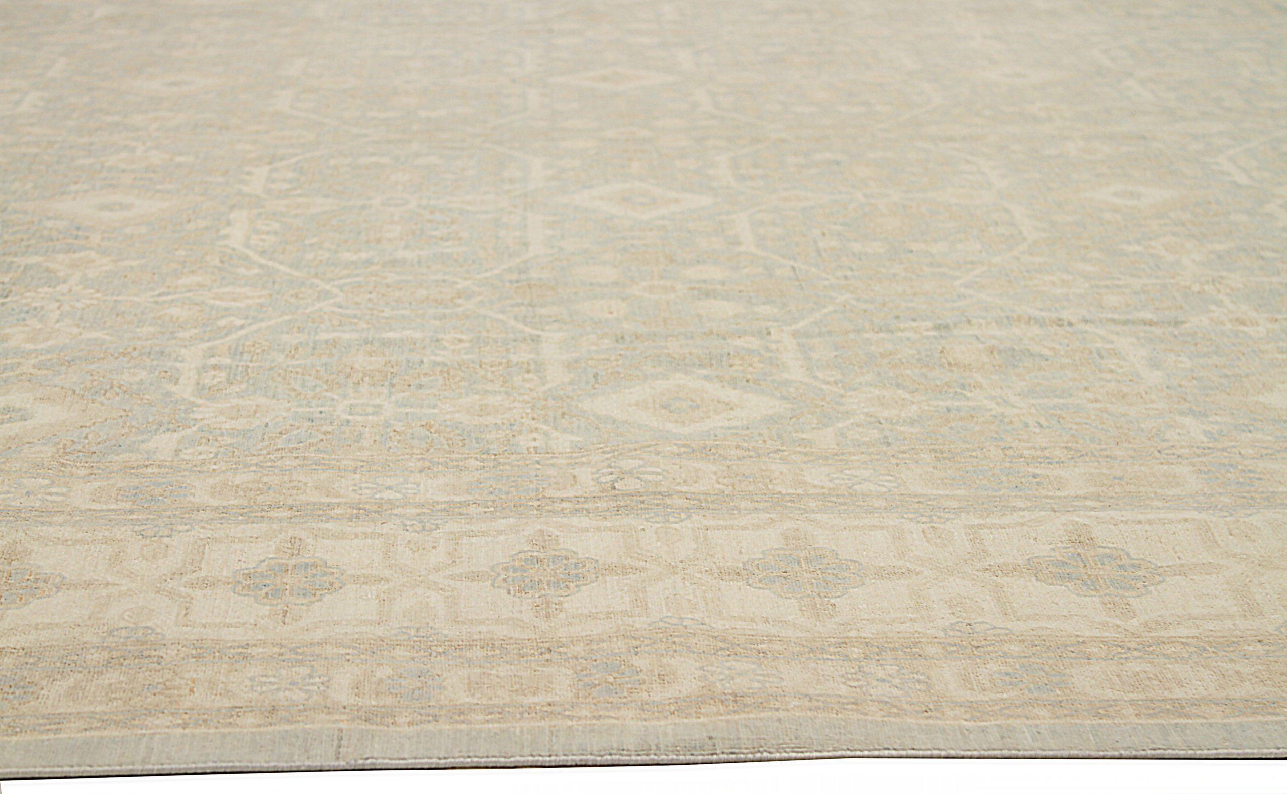 Afghano Tappeti dell'Afghanistan Tabriz Circa 1990 - Lana Avorio Design-Light - 92559 in vendita