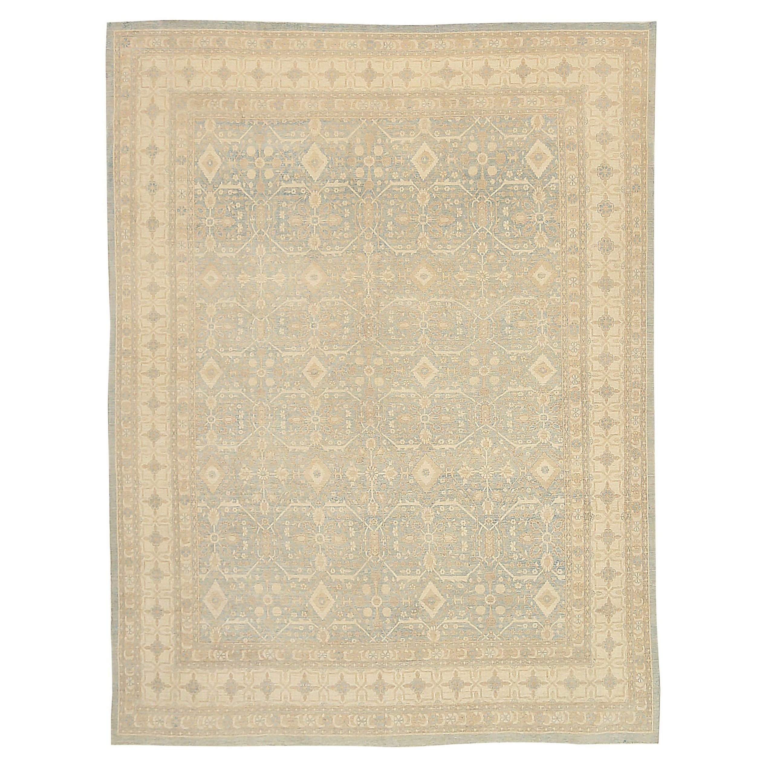 Tappeti dell'Afghanistan Tabriz Circa 1990 - Lana Avorio Design-Light - 92559 in vendita