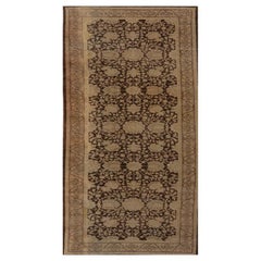 Tapis de course Afghanistan Tabriz - Laine Brown Design/One - 92064