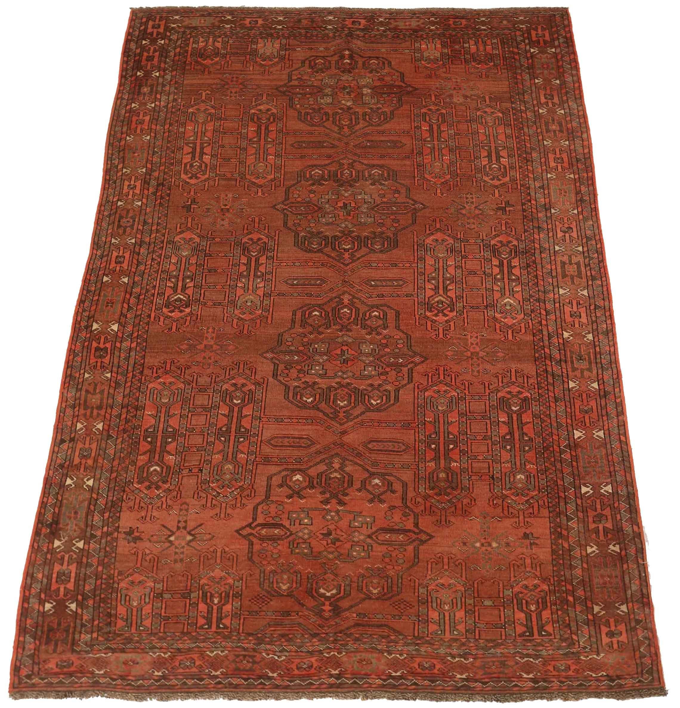 Discover the elegance of Afghanistan Tekeh featuring Area Rugs in Circa 1910. Designed with Wool and BrownRed, this exclusive design is perfect for enhancing your space.