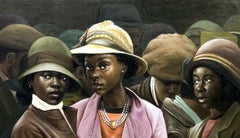 Amongst - 21st Century, Contemporary, Figurative Portrait, Oil, Women, Fashion