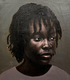 Loin de l'objectif 1 - 21e siècle, contemporain, portrait, huile, femmes, mode