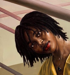 Nel mezzo -21° secolo, Contemporaneo, Ritratto, Olio, Arte femminile