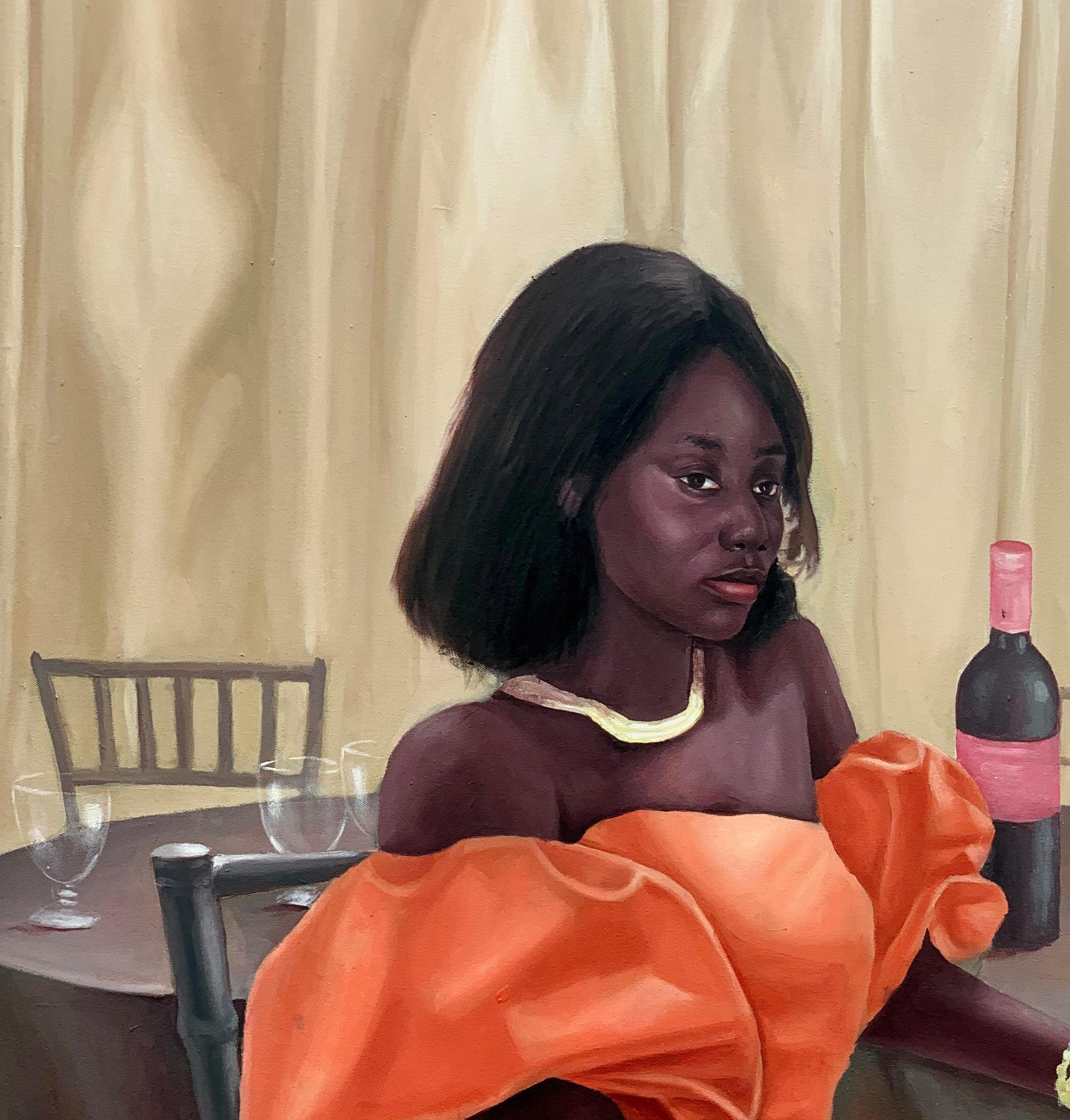 Verweilen – Painting von Afolayan Emmanuel