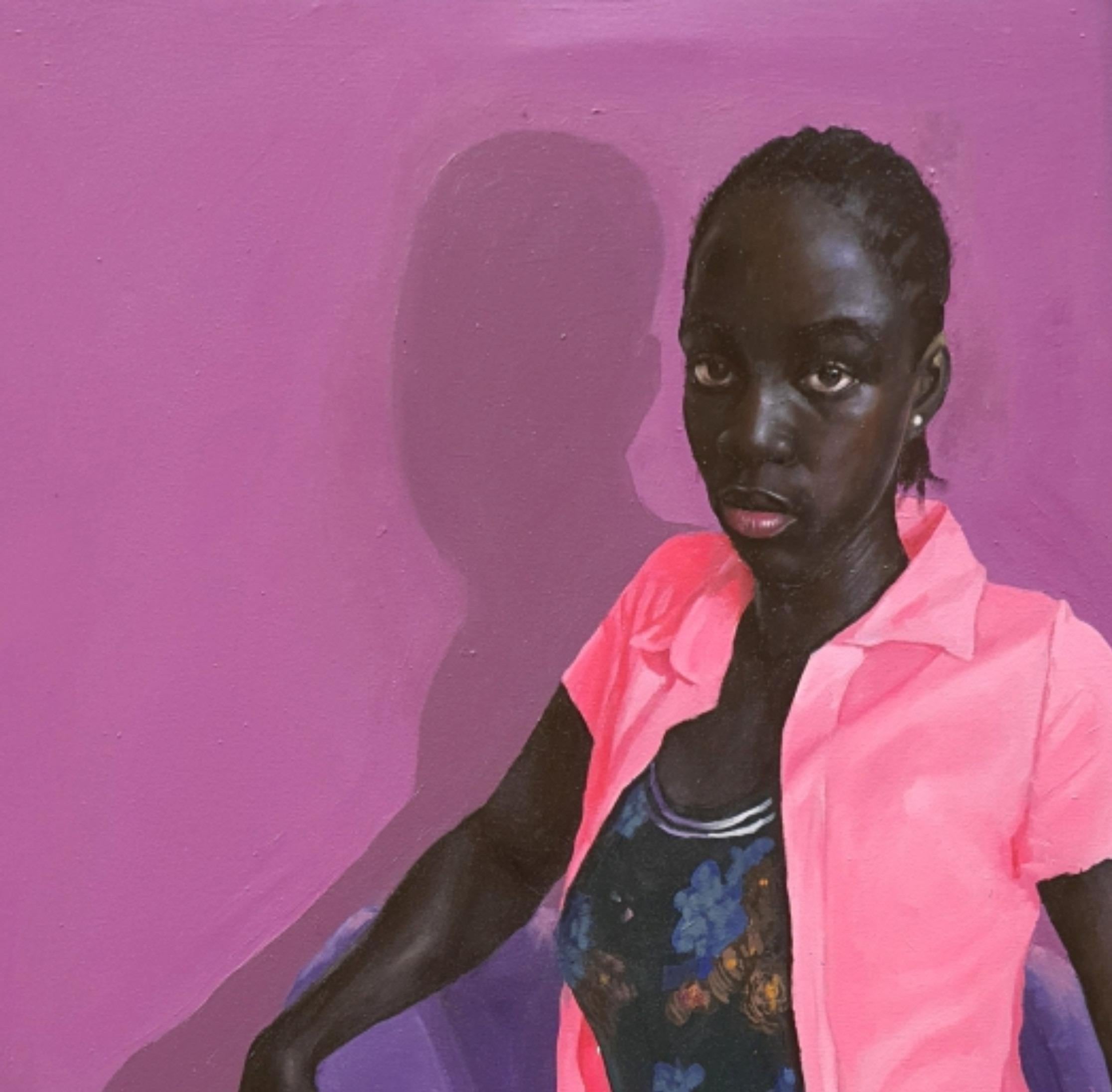 Guarda attraverso i miei occhi - Painting di Afolayan Emmanuel