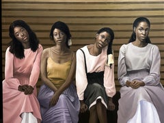 Obìnrin Bí Òkúta (Women Like Stone) - 21st Century, Contemporary, Portrait, Oil