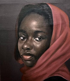 Quiet Strength 2 - 21e siècle, contemporain, portrait, huile, moderne, mode