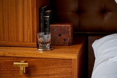 Afora Bookend in Amethyst and Wood by ANNA New York