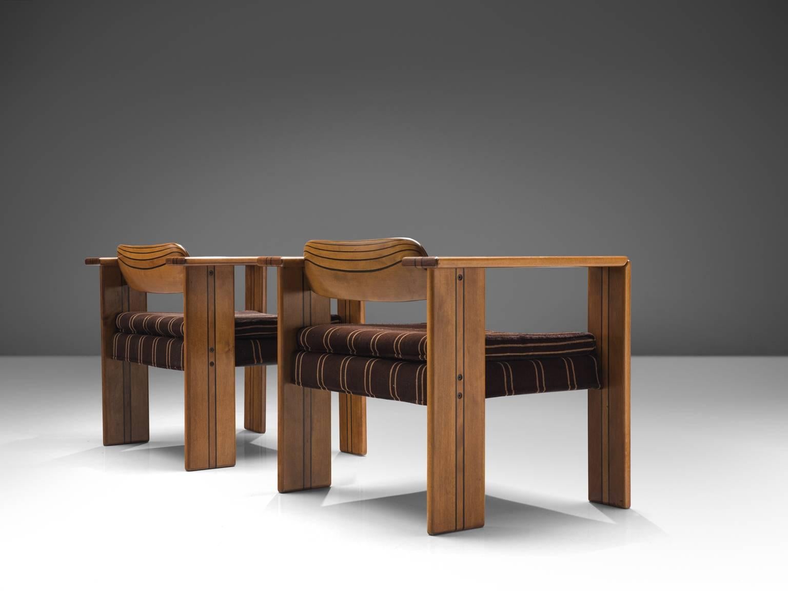 Mid-Century Modern Afra & Tobia Scarpa 'Artona' Lounge Chairs, 1975