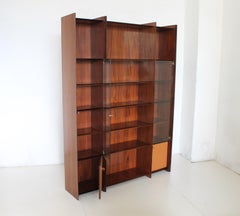 Armario de mediados de siglo Tobia Scarpa "Artona" de palisandro para Maxalto, Italia 1975