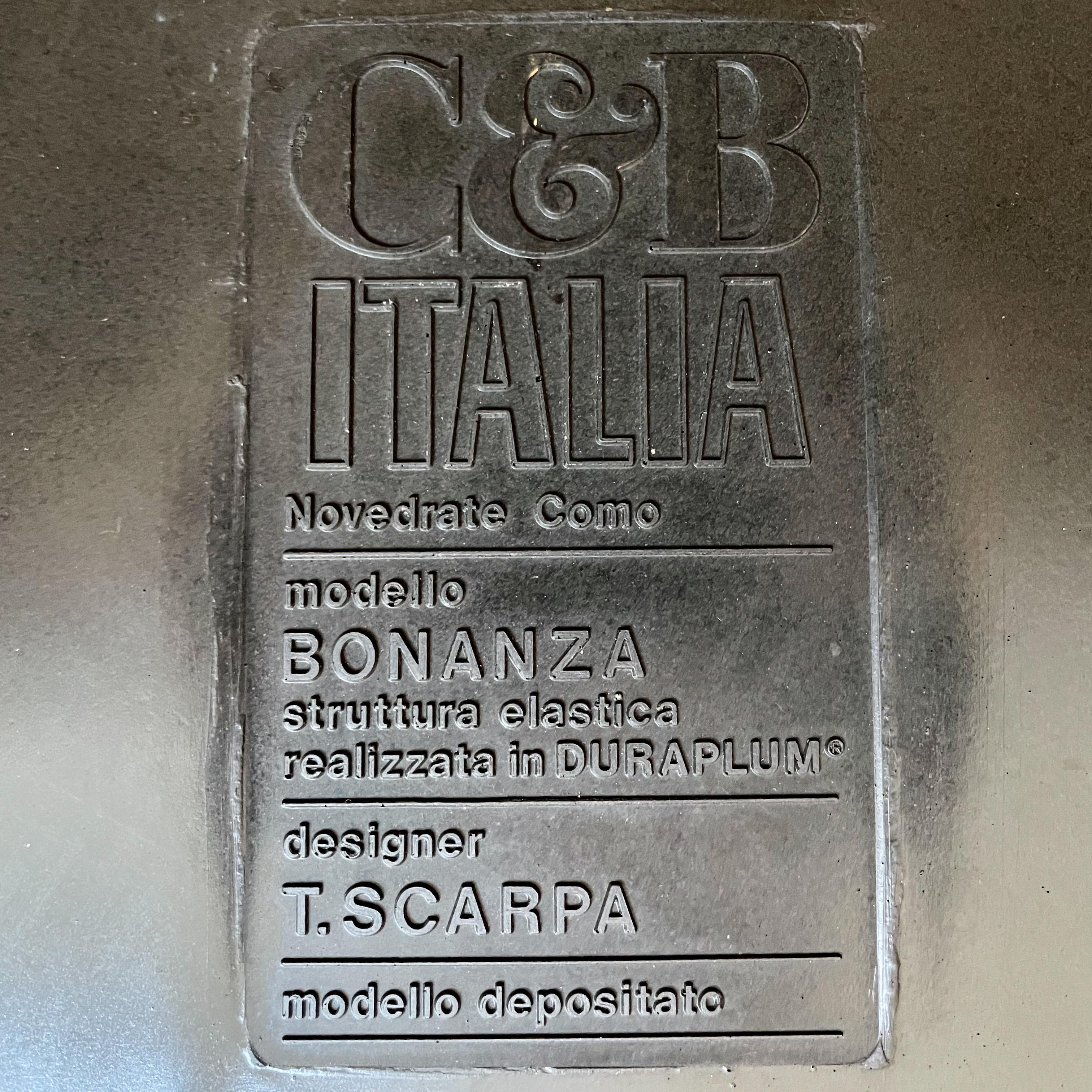 Afra & Tobia Scarpa Silla de salón Bonanza marrón para C&B Italia, 1970 2