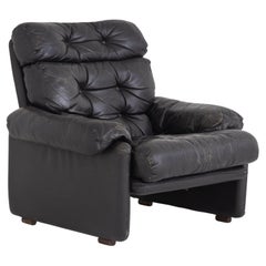 Afra and Tobia Scarpa "Coronado" Leather Lounge Chair for B&b Italia