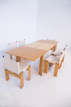 Afra & Tobia Scarpa Dining Table MOD, Monk, Extendable