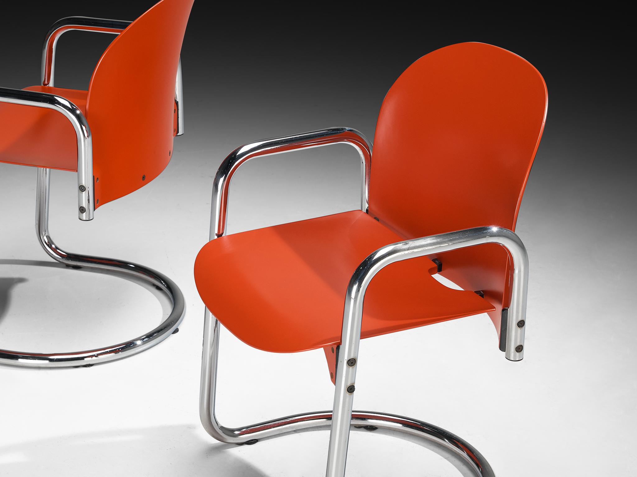 Mid-Century moderno Sedie da pranzo 'Dialogo Dessau' di Afra & Tobia Scarpa per B&B Italia in vendita