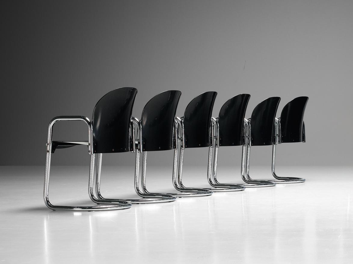 Italian Afra and Tobia Scarpa for B&B Italia 'Dialogo Dessau' Dining Chairs For Sale