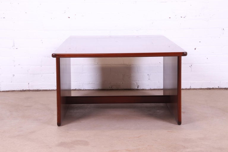 Afra and Tobia Scarpa for B&B Italia Rosewood Coffee Table For Sale 6