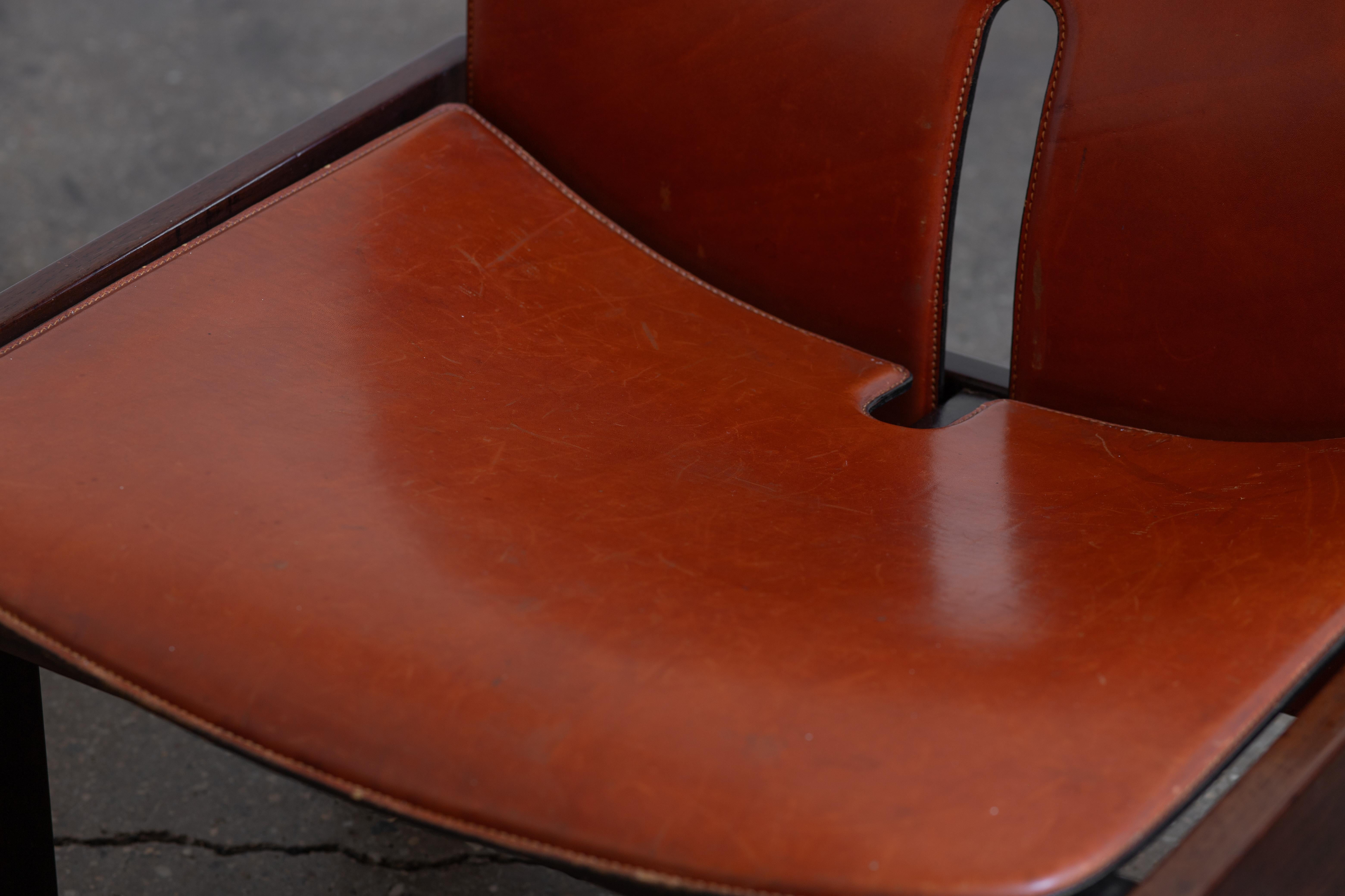 Afra and Tobia Scarpa for Cassina 925 Lounge Chair In Good Condition For Sale In Brooklyn, NY