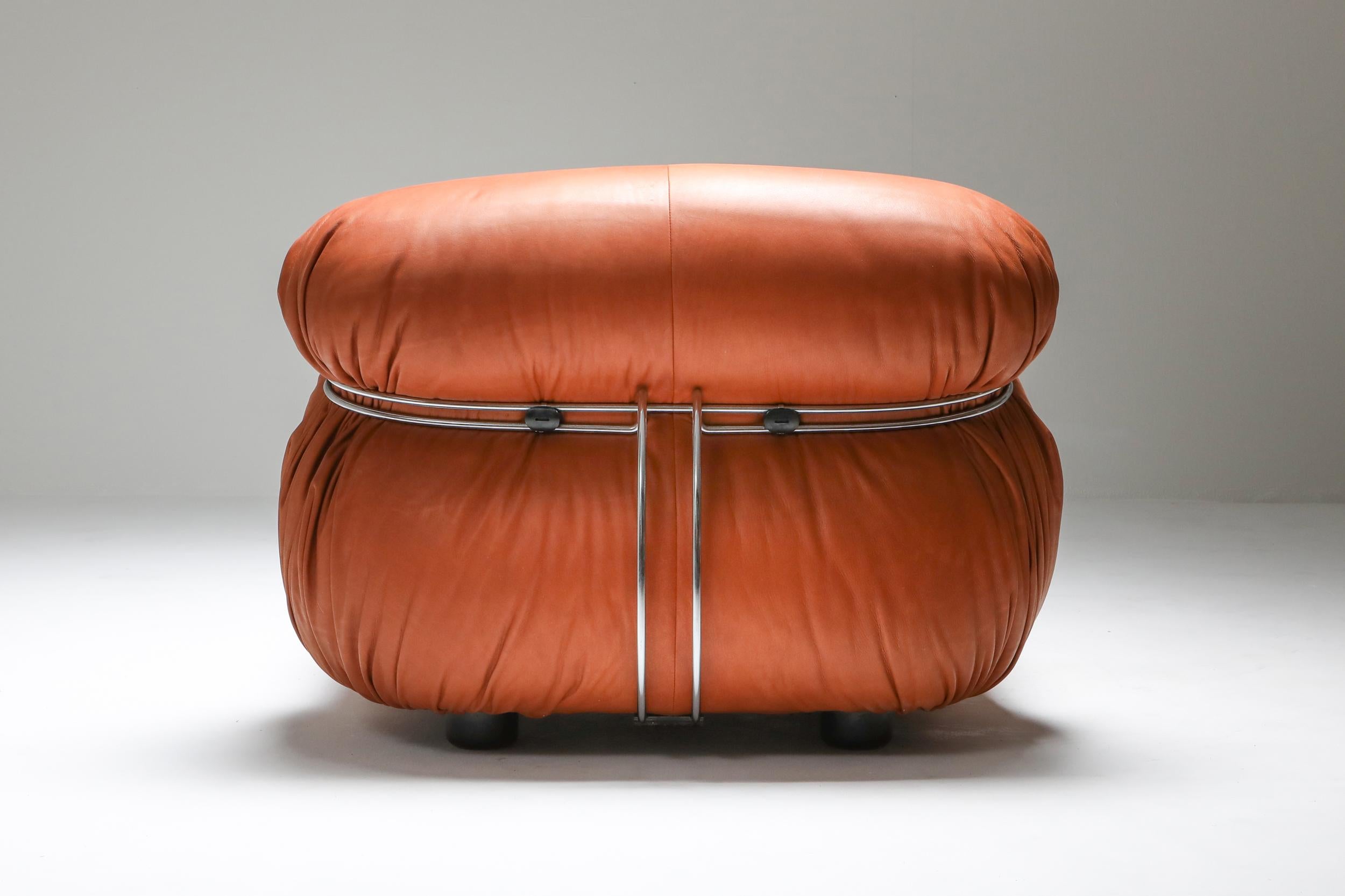 Afra und Tobia Scarpa für Cassina 'Soriana' Sesselpaar, 1970er Jahre im Angebot 5