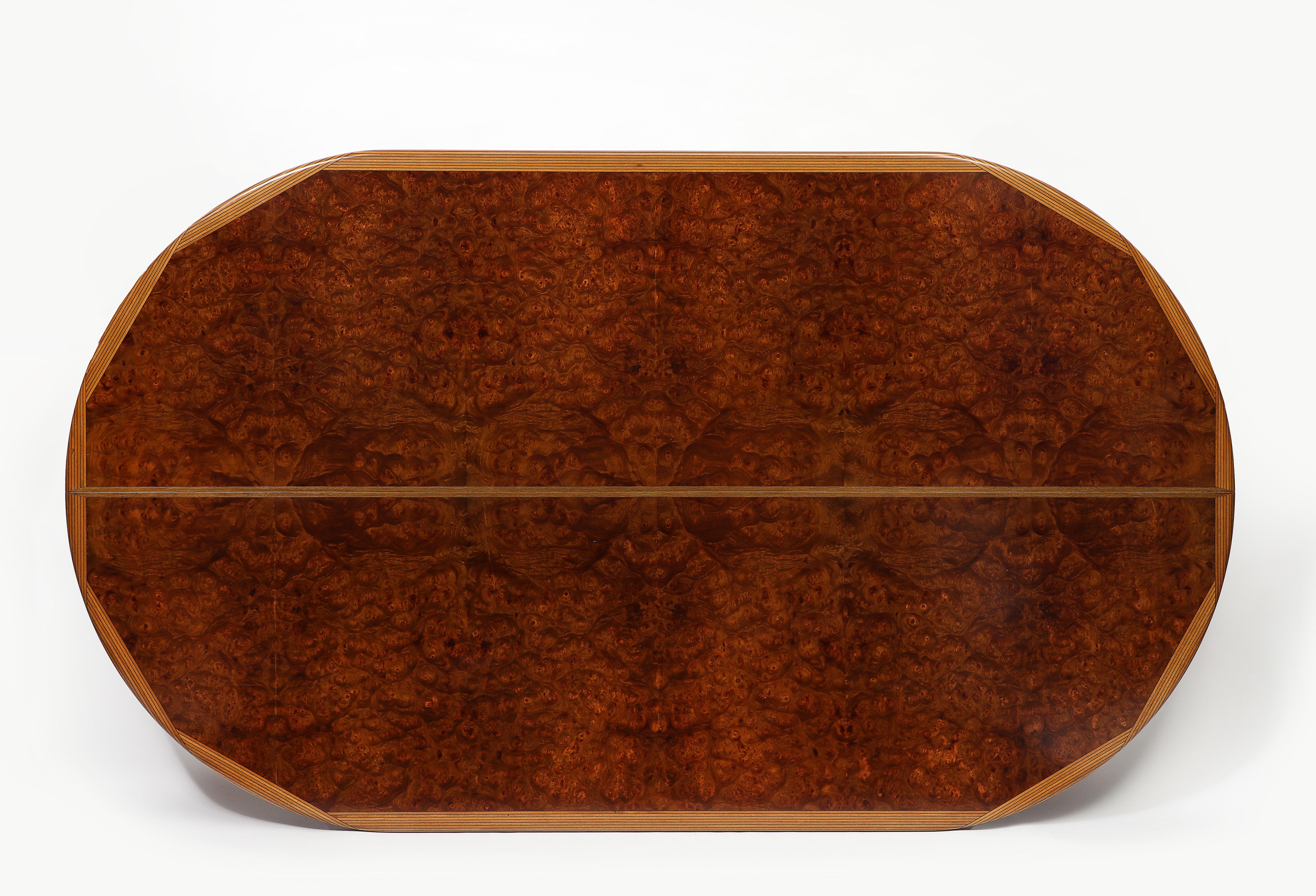Afra & Tobia Scarpa pour Maxalto Africa Table de salle à manger ovale en loupe et noyer 1970 en vente 6