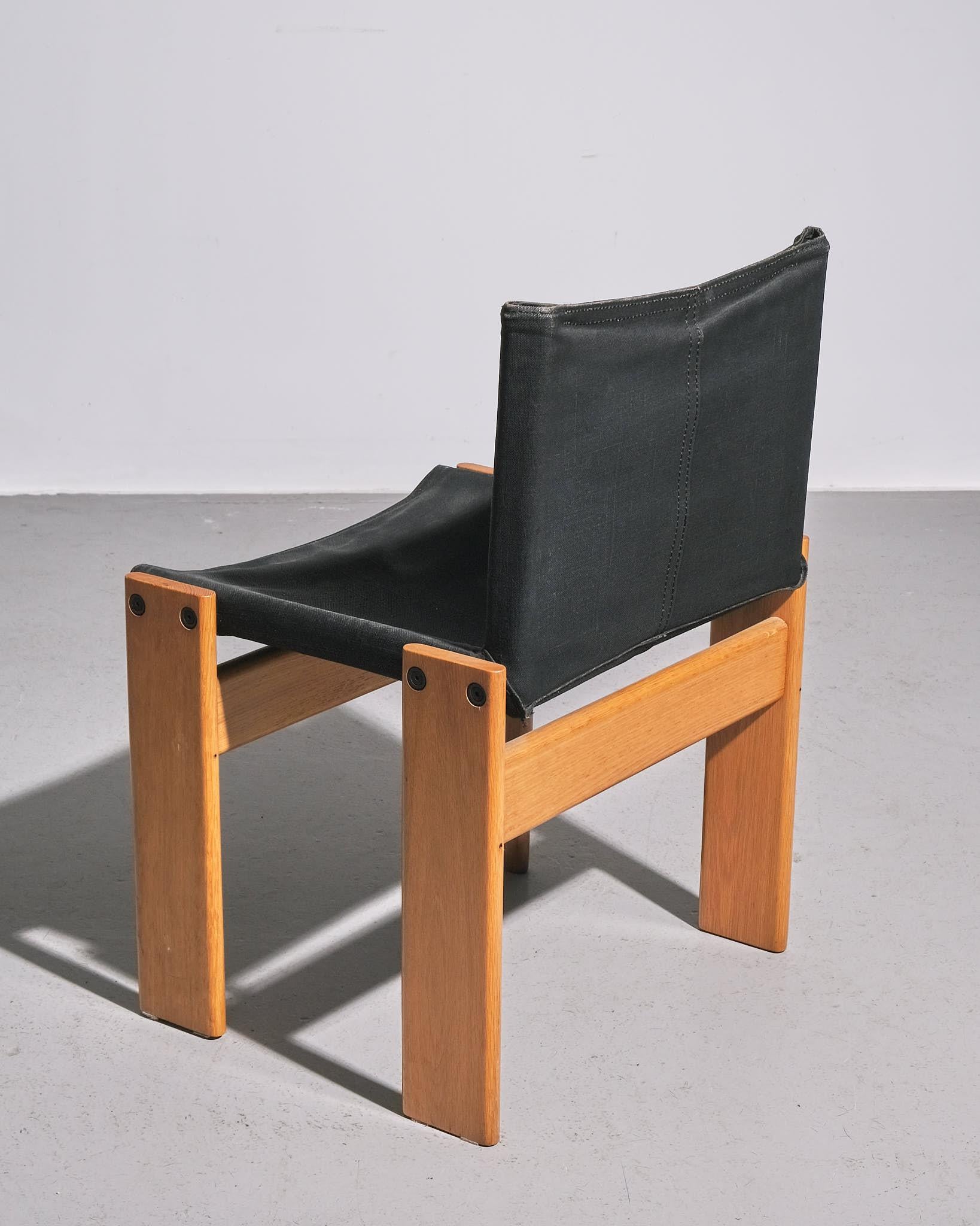 italien Afra & Tobia Scarpa pour Molenti Ensemble de quatre chaises 