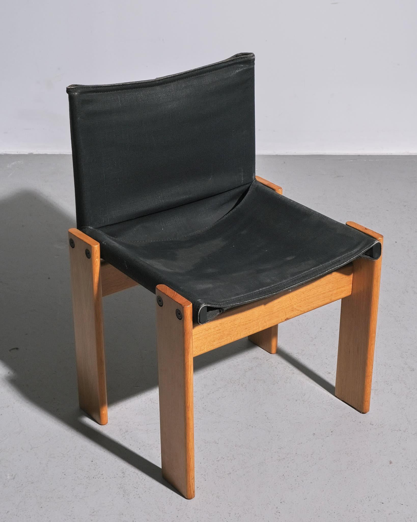 Tissu Afra & Tobia Scarpa pour Molenti Ensemble de quatre chaises 